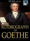 Cover image for Autobiography of Goethe